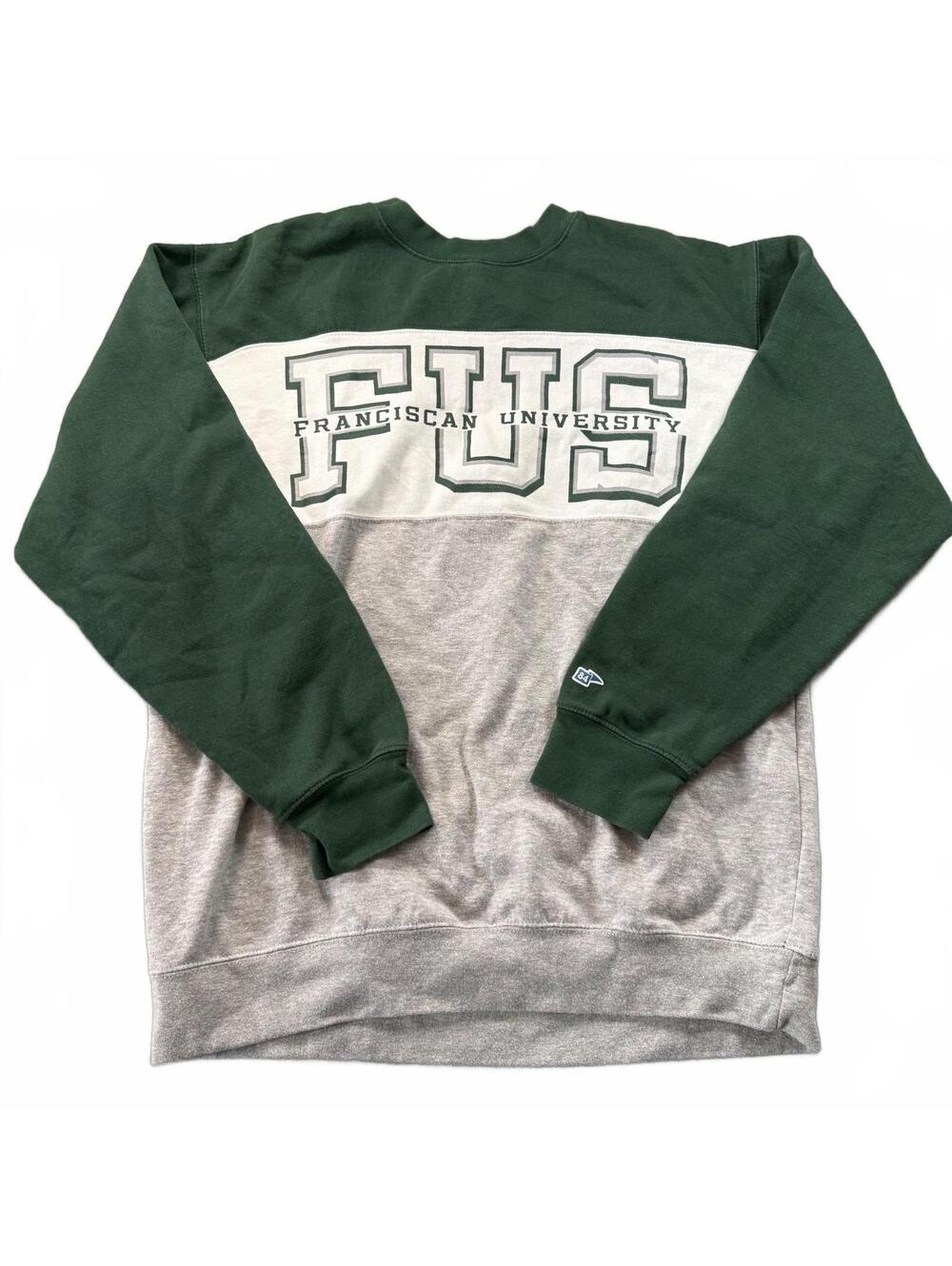 Vintage Franciscan University Steubenville FUS Colorblock Crewneck Sweatshirt